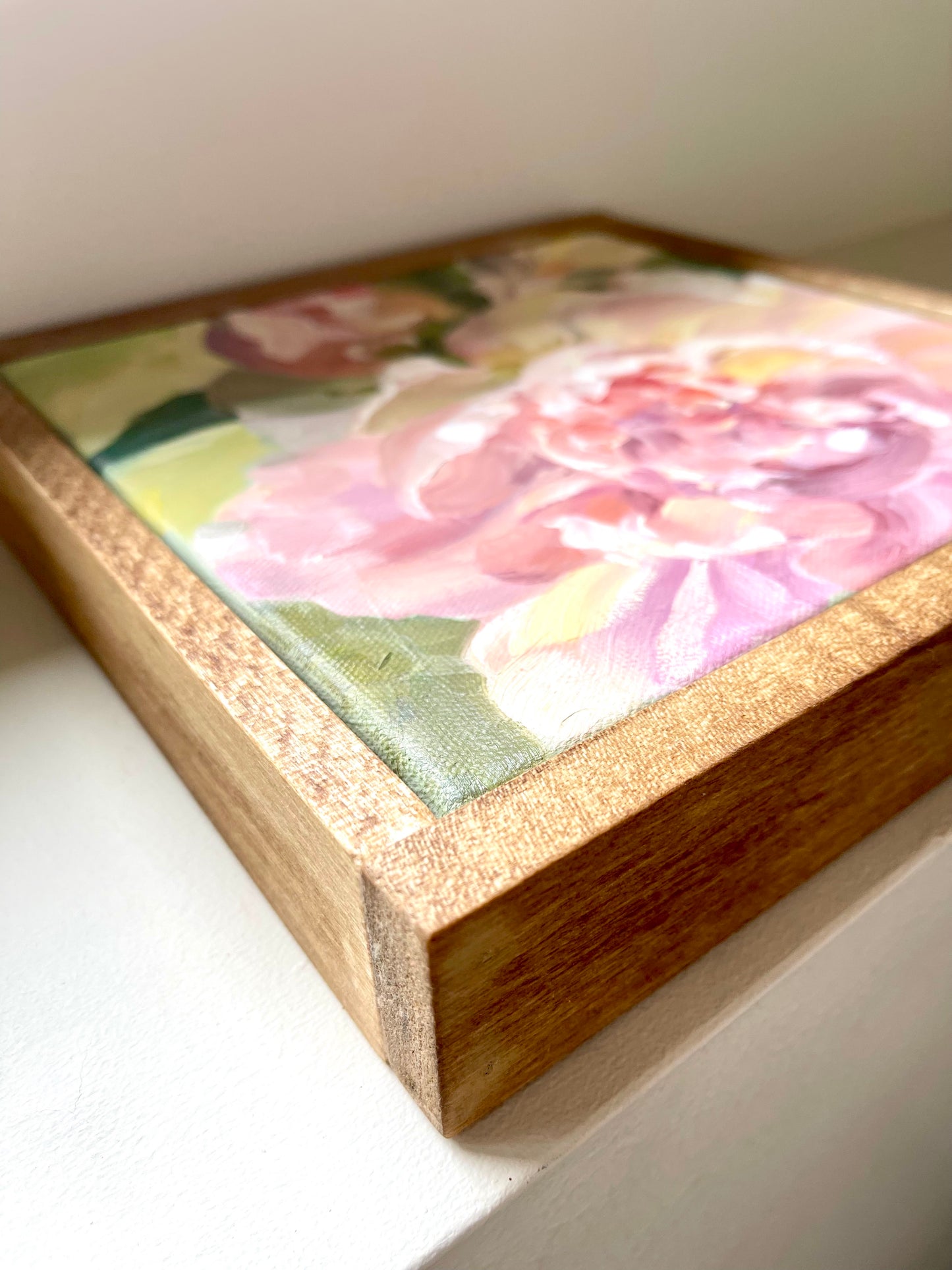 Blushing Peony-Original Oil Painting-(SOLD)