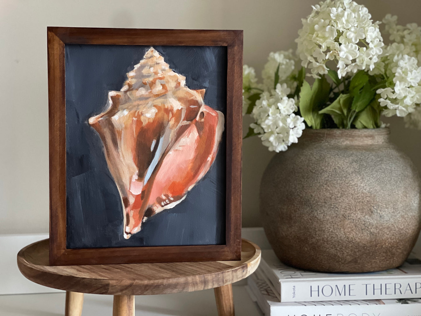 Shell Study II, original acrylic painting