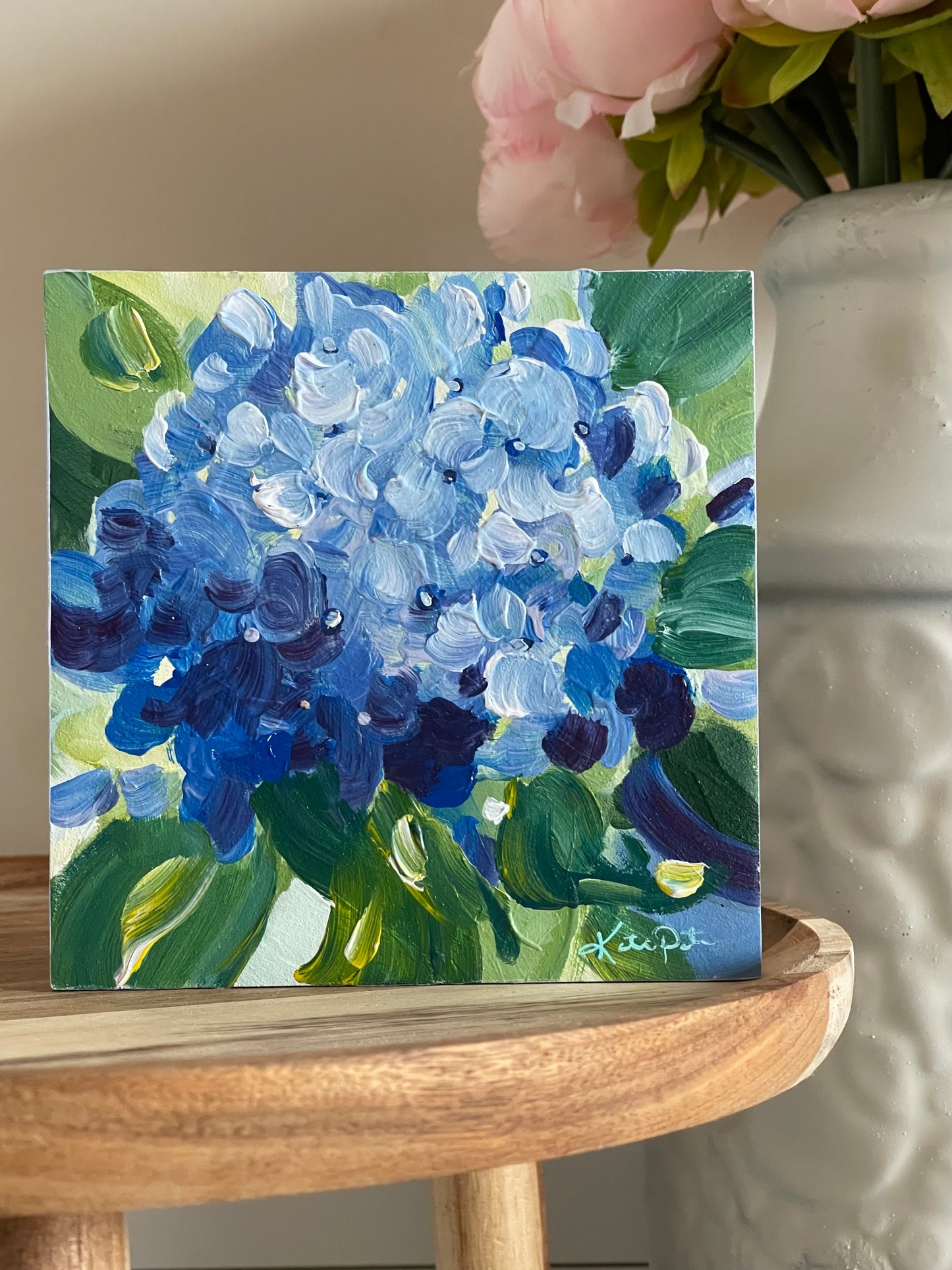 Blue Hydrangea Mini (Sold)- Original