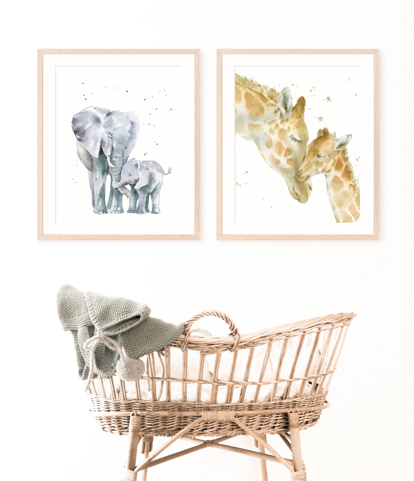Elephant and Baby-Print