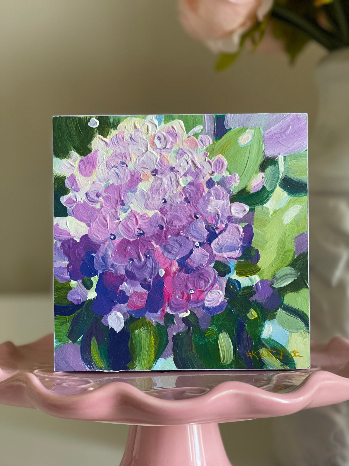 Purple Hydrangea Mini - (Sold) Original