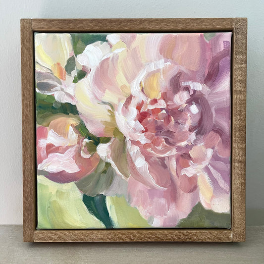 Blushing Peony-Original Oil Painting-(SOLD)