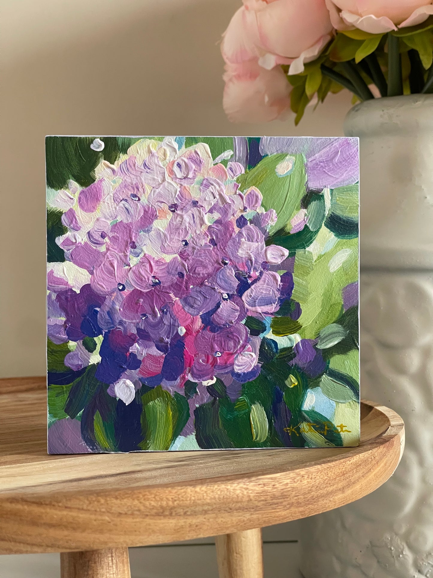 Purple Hydrangea Mini - (Sold) Original