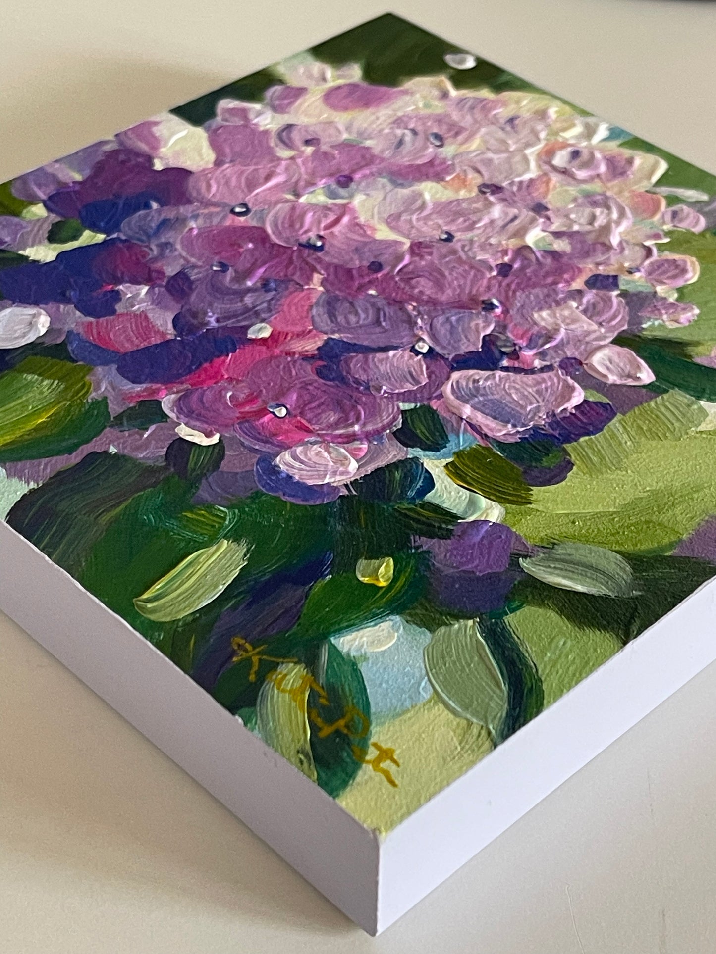 Purple Hydrangea Mini - (Sold) Original