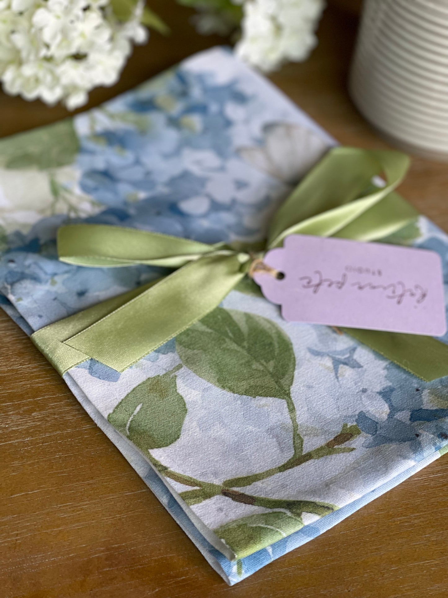 Blooming Hydrangeas - Tea Towel