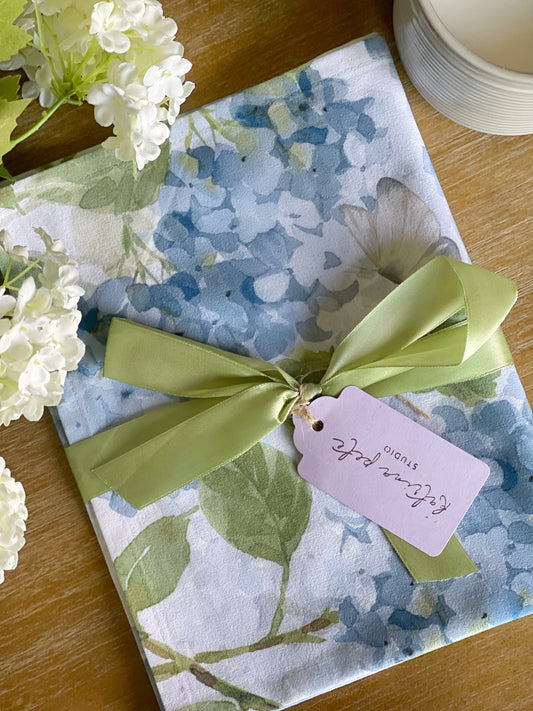 Blooming Hydrangeas - Tea Towel