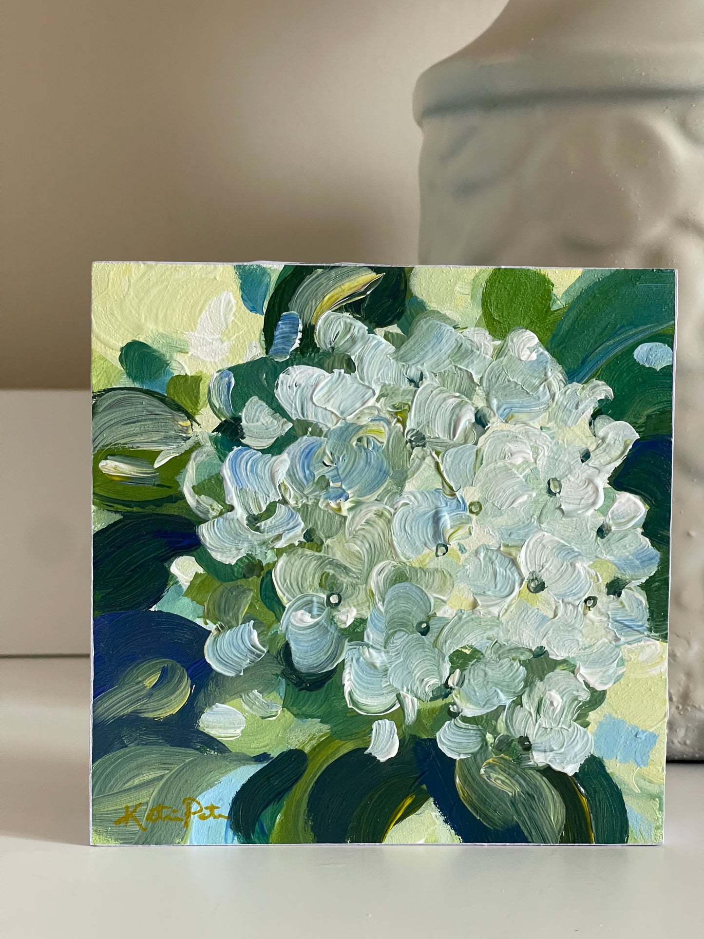 White Hydrangea Mini (Sold) - Original