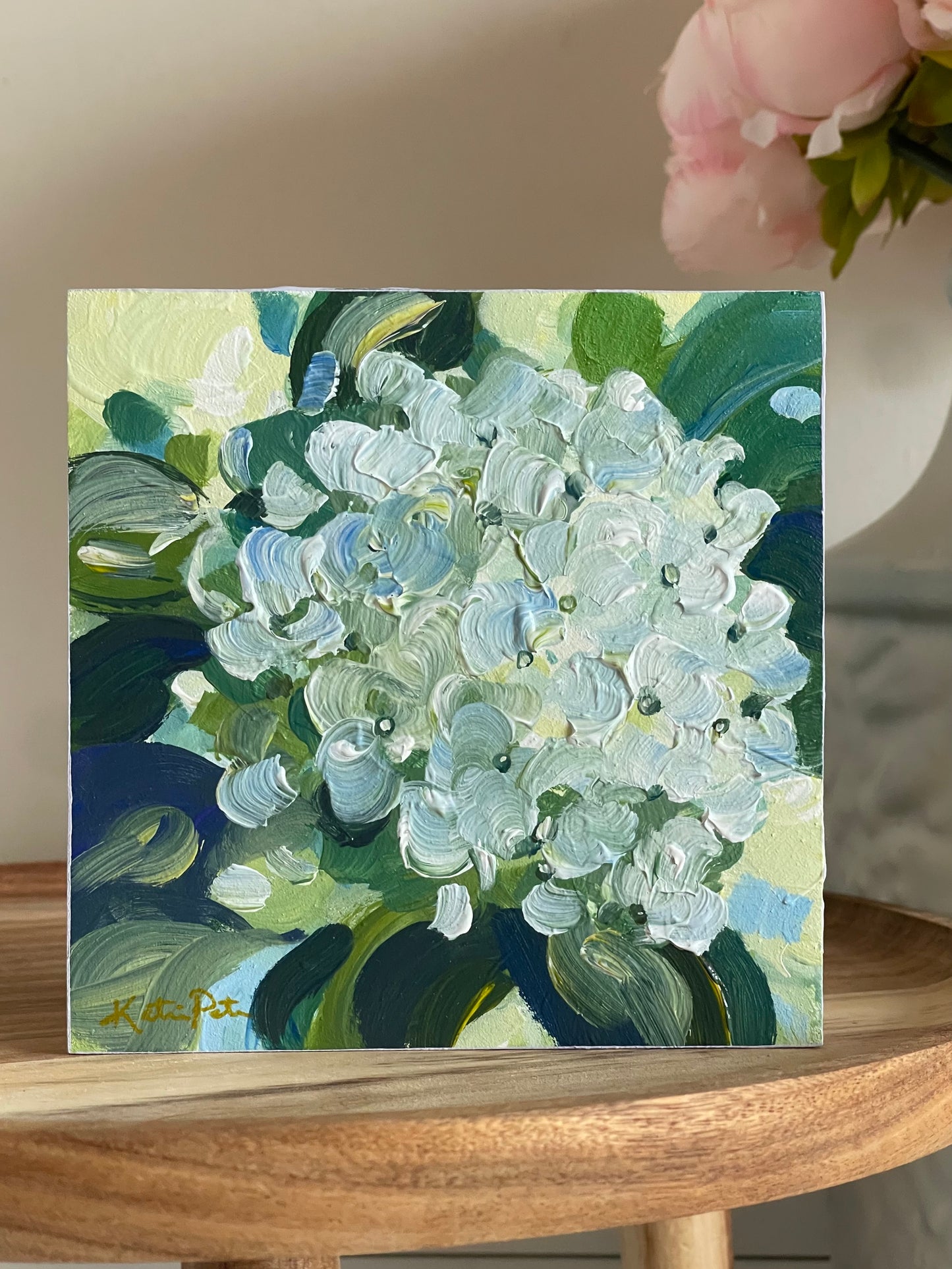 White Hydrangea Mini (Sold) - Original